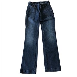 Citizens of Humanity Tallulah Low Rise Straight Leg Jeans in Blue Size 25 EUC